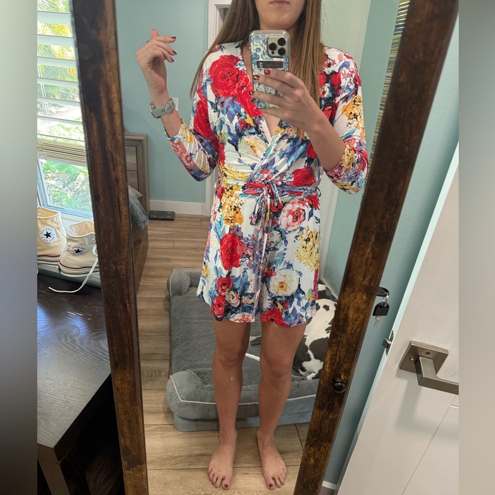 Floral Wrap Dress
